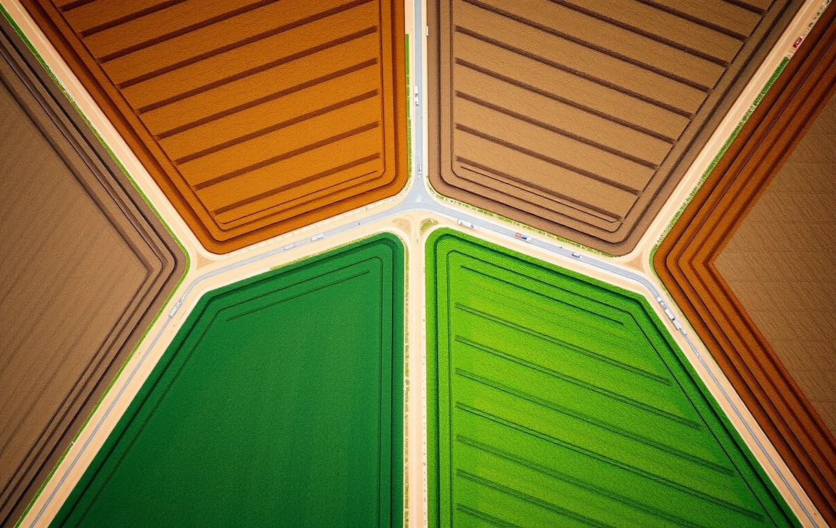 Textura de campo productivo