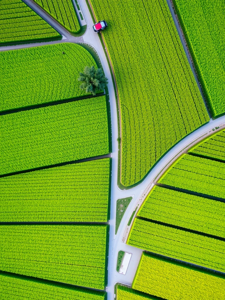 Campos agrícolas organizados